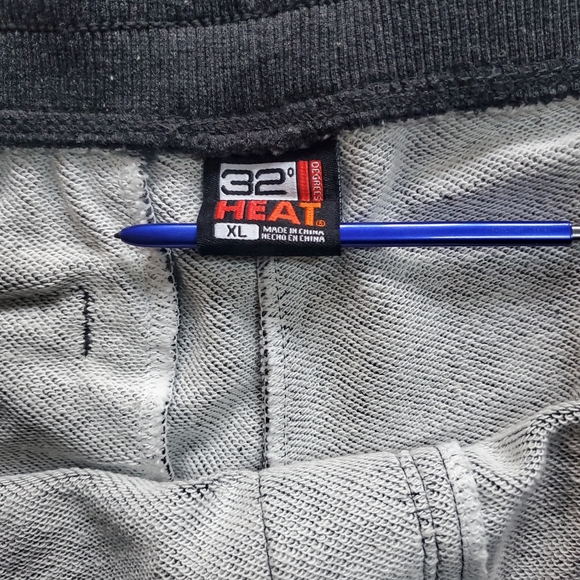 Men's 32 Degrees Heat French Terry Jogger Sweatpants Dark Gray Size XL NWT - Picture 6 of 8